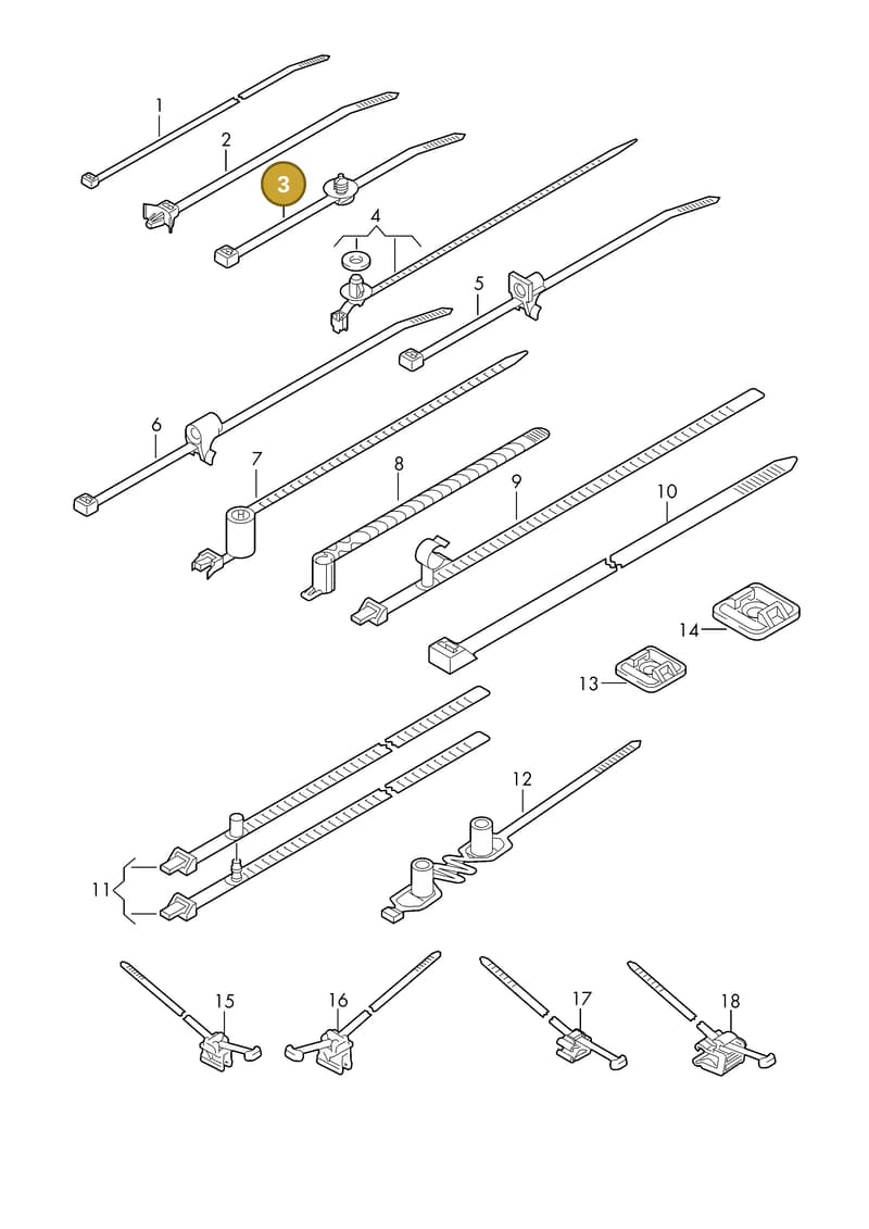 1K0971838 — Audi 1J0 platform diagram 198979100, position 3