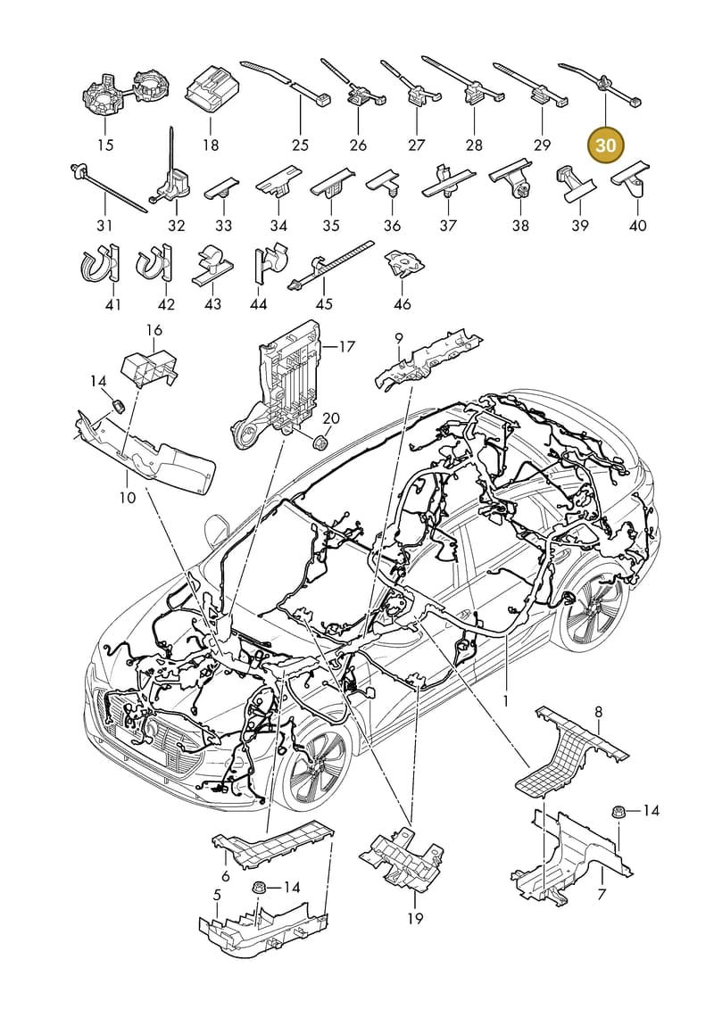 1K0971838A — Audi Q6 e-tron (2023-2025) diagram f5s971800, position 30