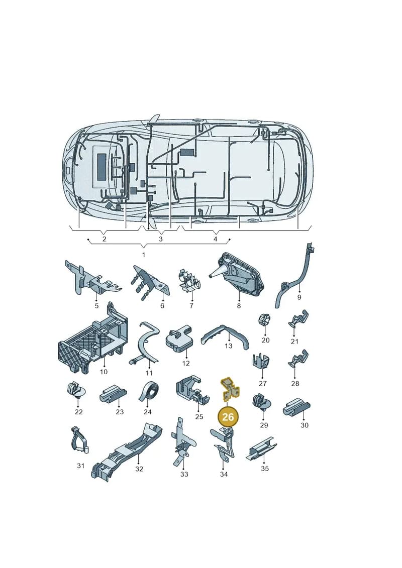 1K0971842J — SEAT Altea XL (2013-) diagram 418971830, position 26