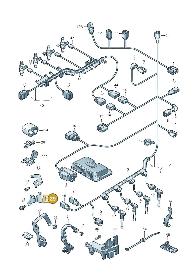 1K0971858AJ — SEAT Alhambra Stylance (2010-2013) diagram 634971120, position 29