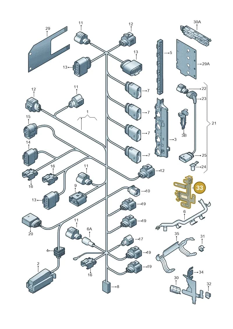 1K0971858AR — SEAT Altea XL (2013-) diagram 474971150, position 33
