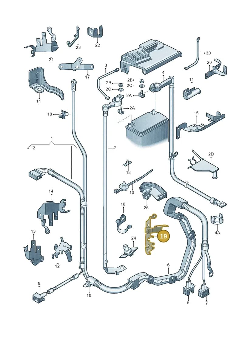 1K0971858BM — SEAT Ibiza (2012-) diagram 225971650, position 19
