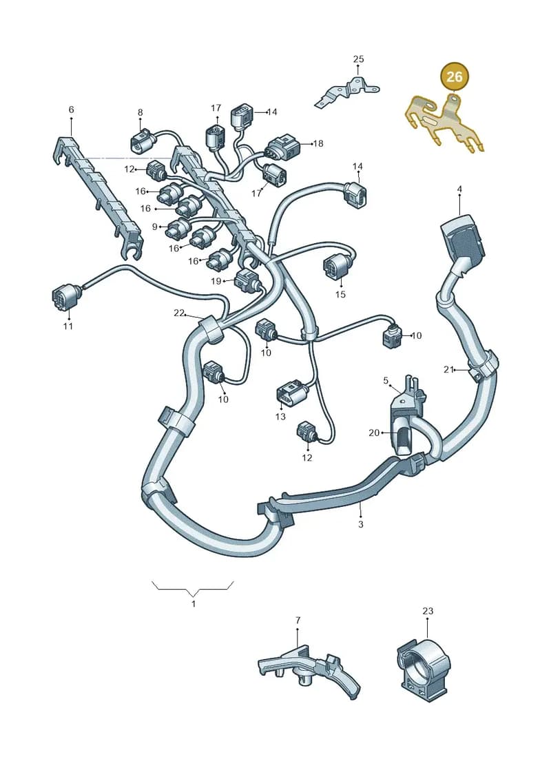 1K0971858BM — Skoda Rapid (2012-2022) diagram 747971050, position 26
