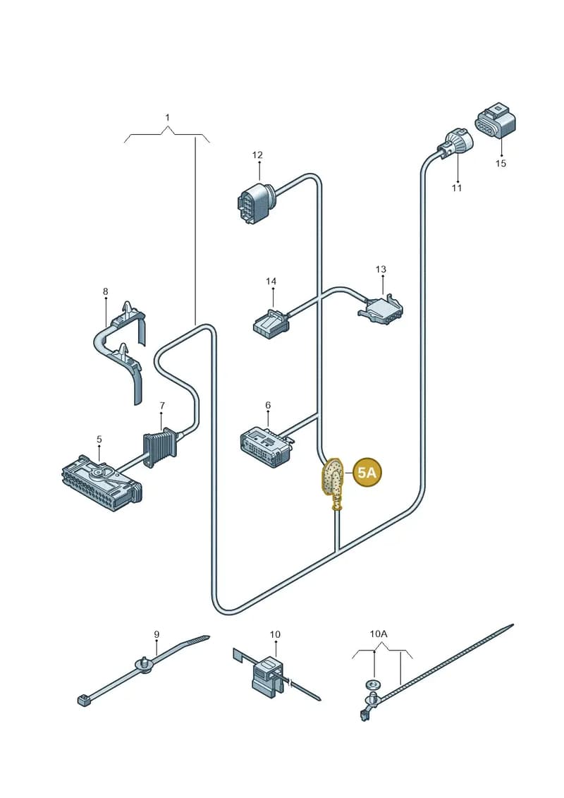 1K0971908E — Volkswagen Golf/Rabbit            08> (2007-) diagram 420972350, position 5A