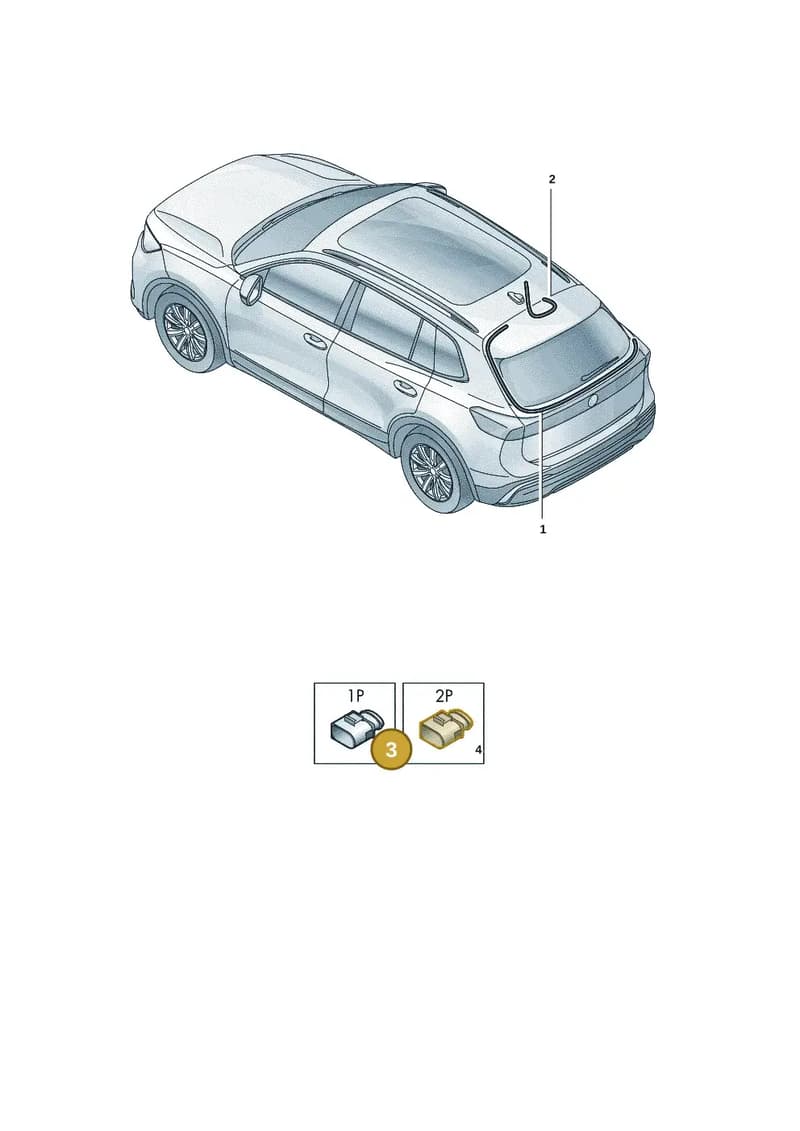 1K0972751A — Volkswagen Tiguan (2023-2025) diagram 57x972830, position 3
