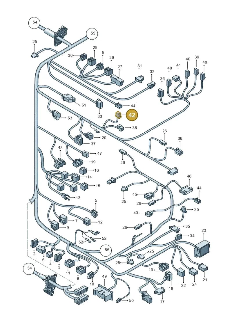 1K0972772 — SEAT Altea XL (2013-) diagram 418971840, position 42