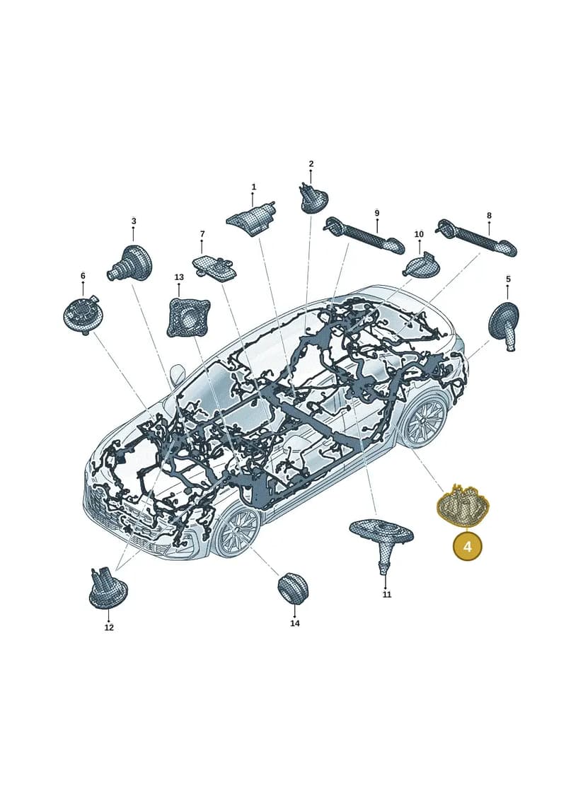 1K0972913A — Audi A5 Avant (2024-2025) diagram 8wh971815, position 4
