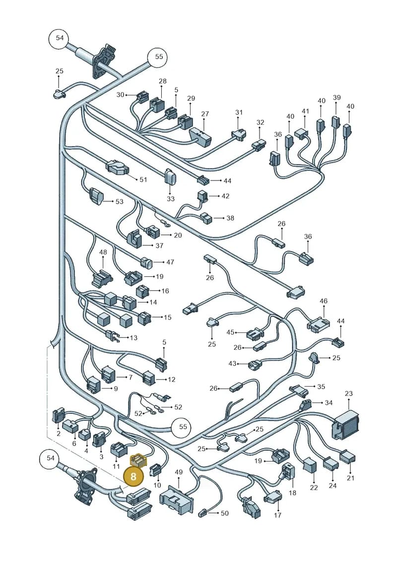 1K0972929A — SEAT Altea XL (2013-) diagram 418971840, position 8