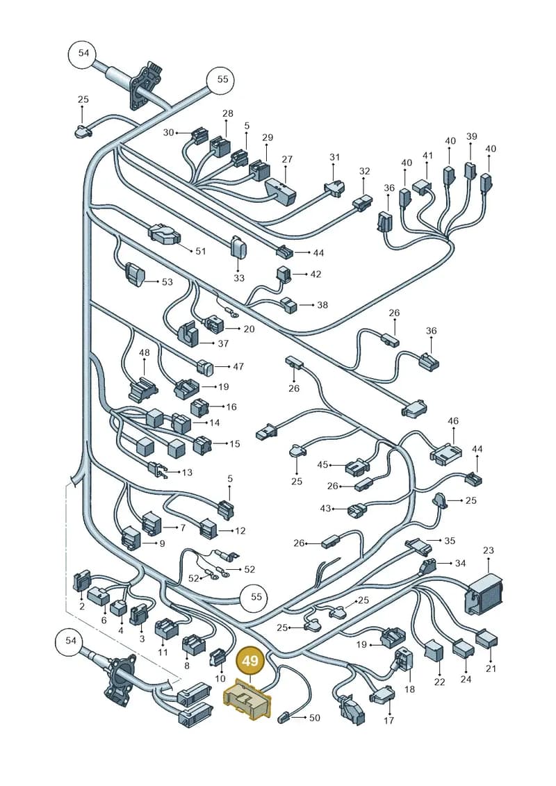 1K0972977A — SEAT Altea XL (2013-) diagram 418971840, position 49