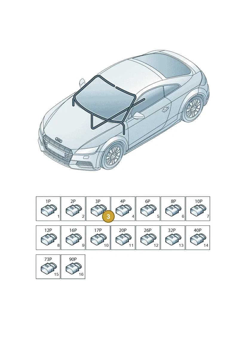 1K0973119 — Audi TTS (2014-2023) diagram 850971810, position 3