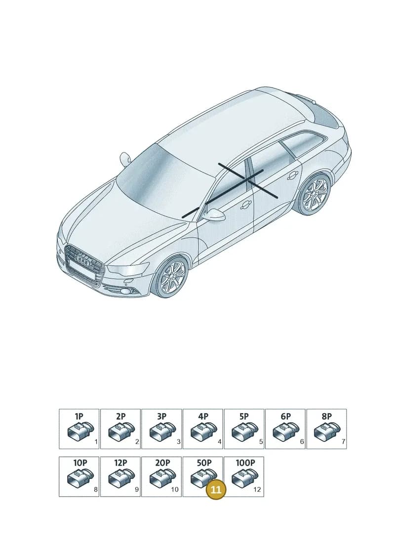 1K0973206 — Audi RS6 Avant (2013-2018) diagram 758971820, position 11