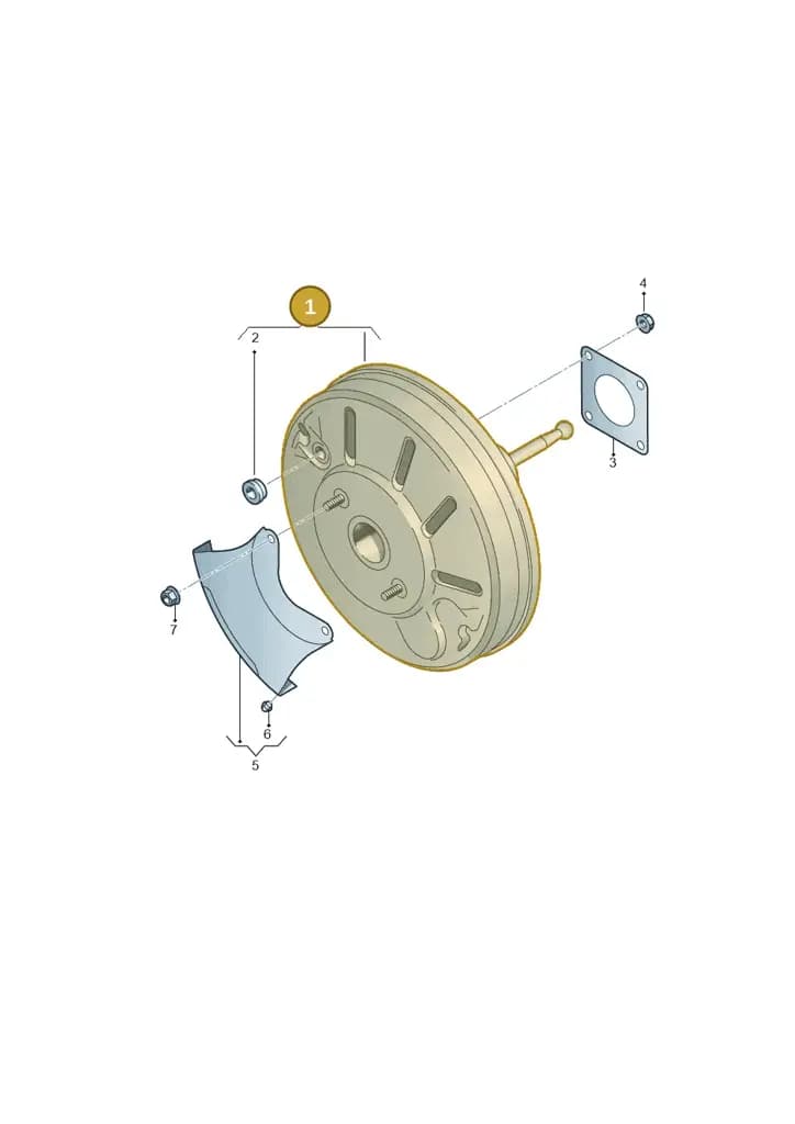 1K1614106BM — Volkswagen Beetle Cabriolet (2016-2019) diagram 689612000, position 1