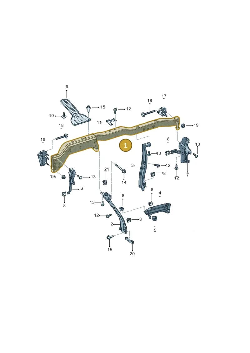 1K1858045AD — SEAT Altea XL (2013-) diagram 418857000, position 1