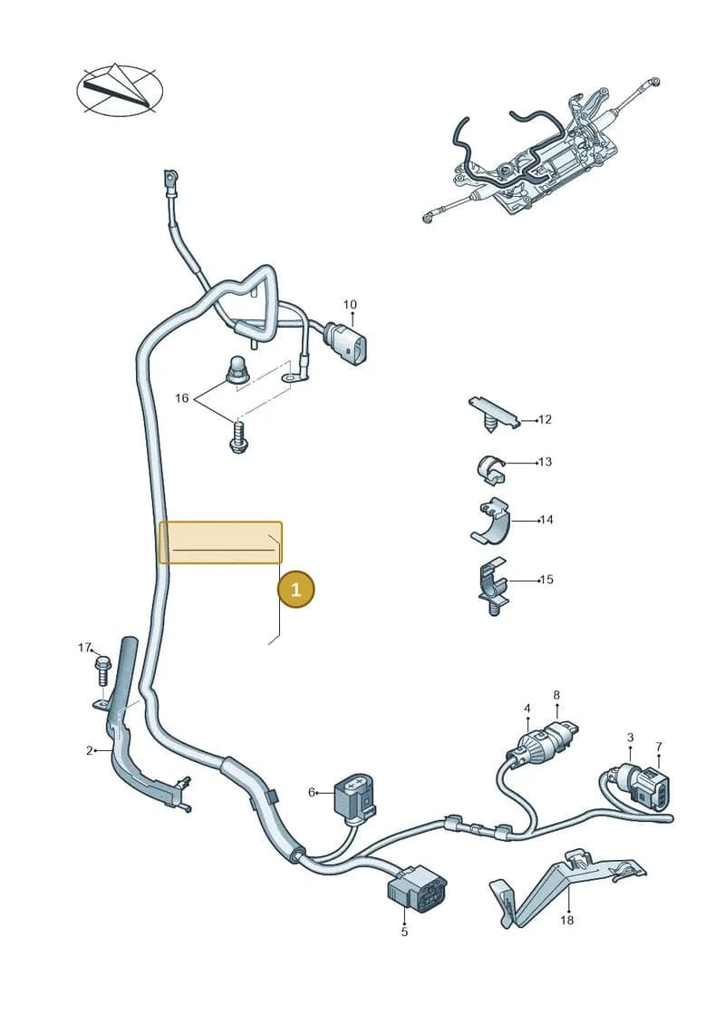 1K1971111BL — Volkswagen Caddy (2015-2020) diagram 863971700, position 1
