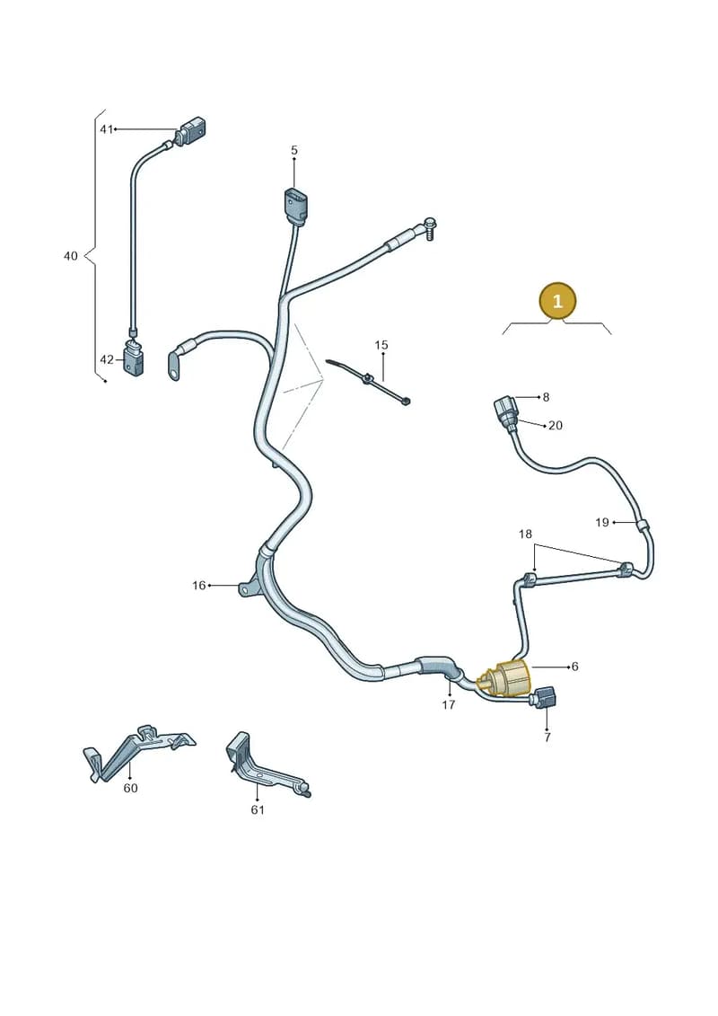 1K1971111BS — Skoda Yeti (2013-2017) diagram 666971700, position 1