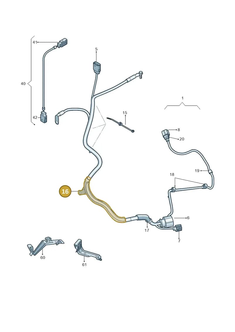 1K1971615A — Skoda Yeti (2013-2017) diagram 666971700, position 16