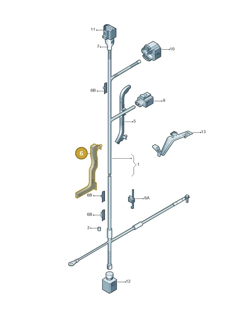 1K1971615A — Skoda Superb Ambition (2009-2015) diagram 671971070, position 6