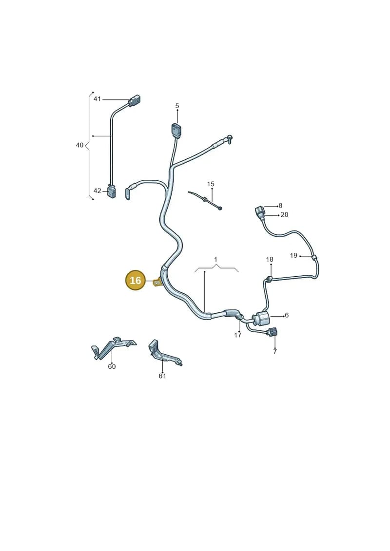1K1971615A — Skoda Yeti (2013-2017) diagram 767971700, position 16