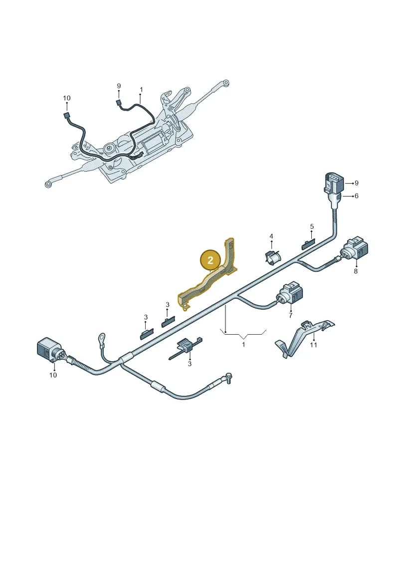 1K1971615A — Volkswagen Scirocco 2.0 (2014-2017) diagram 786971700, position 2
