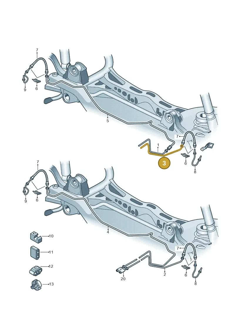 1K2614741AE — SEAT Leon Stylance (2010-2012) diagram 412611300, position 3