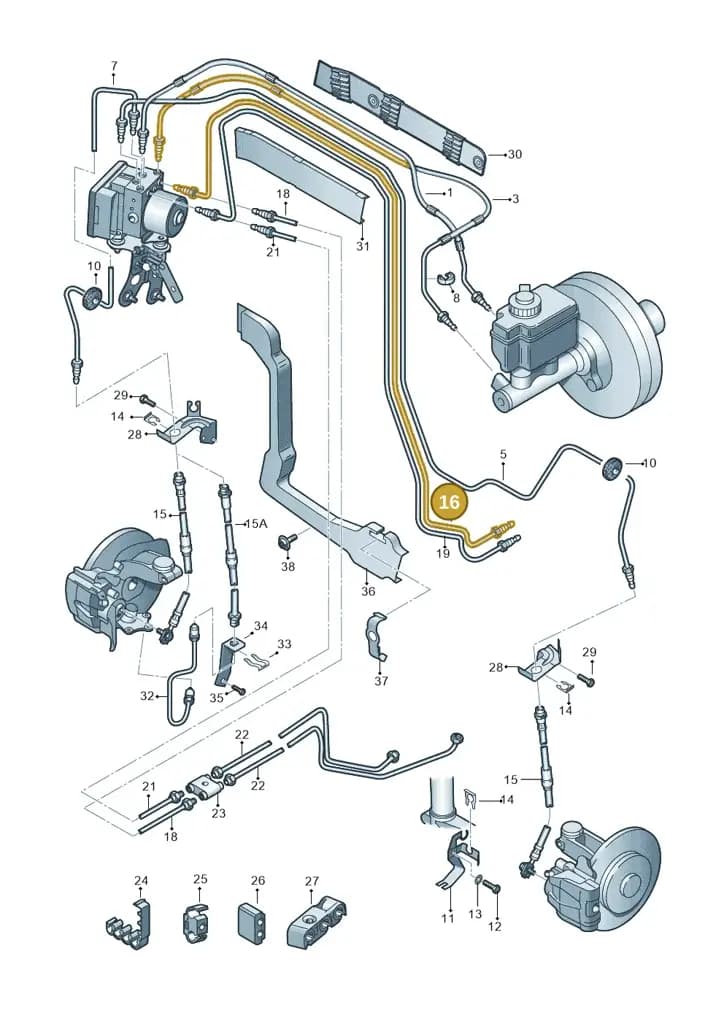 1K2614741AG — SEAT Altea XL (2013-) diagram 412611200, position 16
