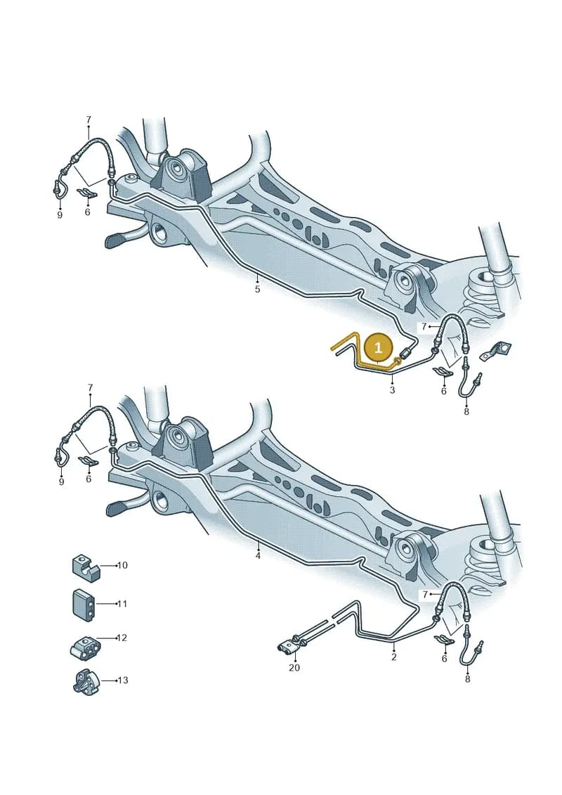 1K2614742T — SEAT Leon Stylance (2010-2012) diagram 412611300, position 1