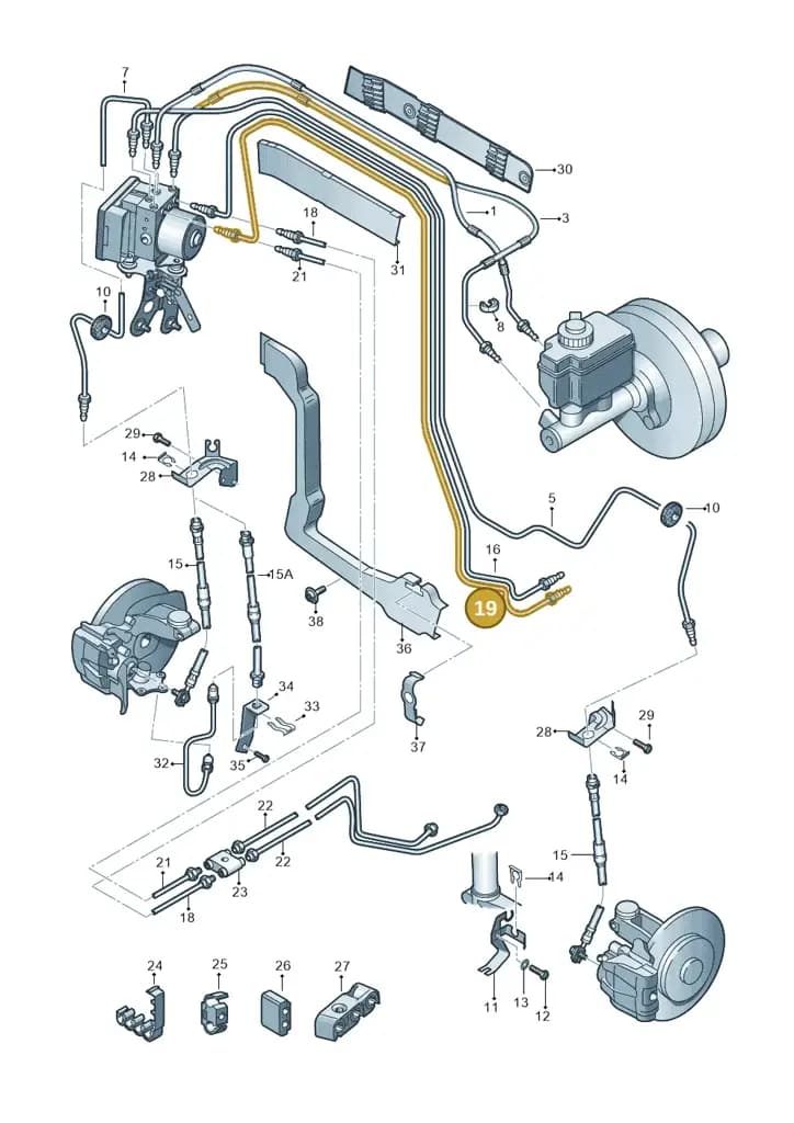 1K2614742T — SEAT Altea XL (2013-) diagram 412611200, position 19