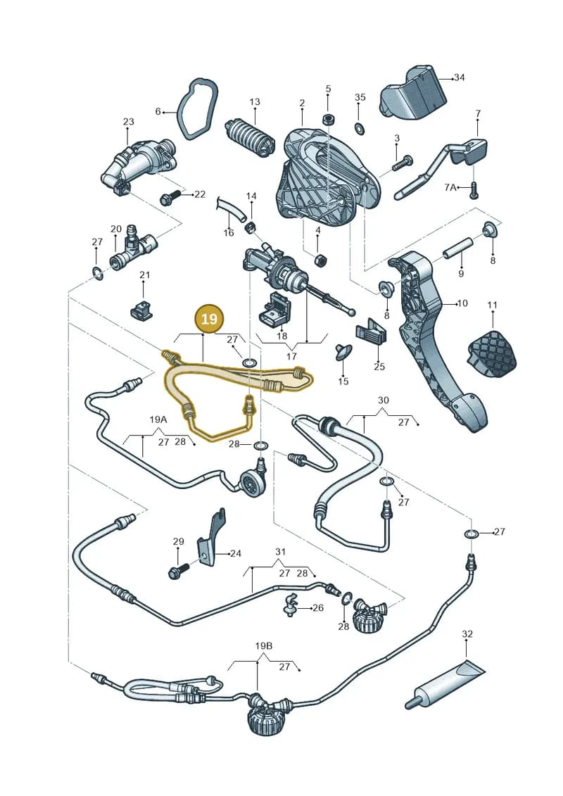 1K2721465CK — Volkswagen Beetle (2016-2019) diagram 789721025, position 19
