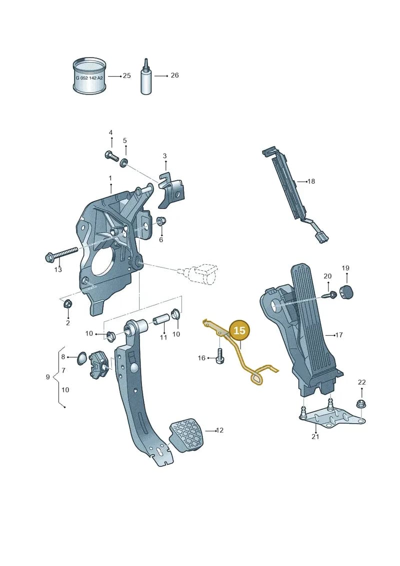 1K2721913N — SEAT Altea XL (2013-) diagram 409721700, position 15