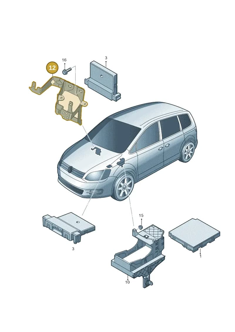 1K2971262E — Volkswagen Sharan (2015-2022) diagram 689937500, position 12