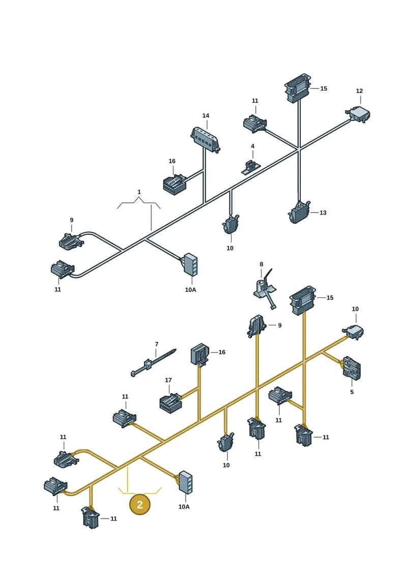 1K2971566AN — Volkswagen Jetta 1.4 (2013-2015) diagram 409972660, position 2