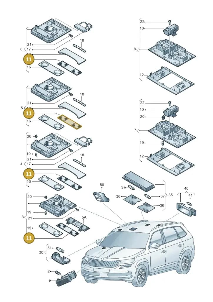 1K8947133FAQD — Skoda Karoq (2017-2023) diagram 834947000, position 11