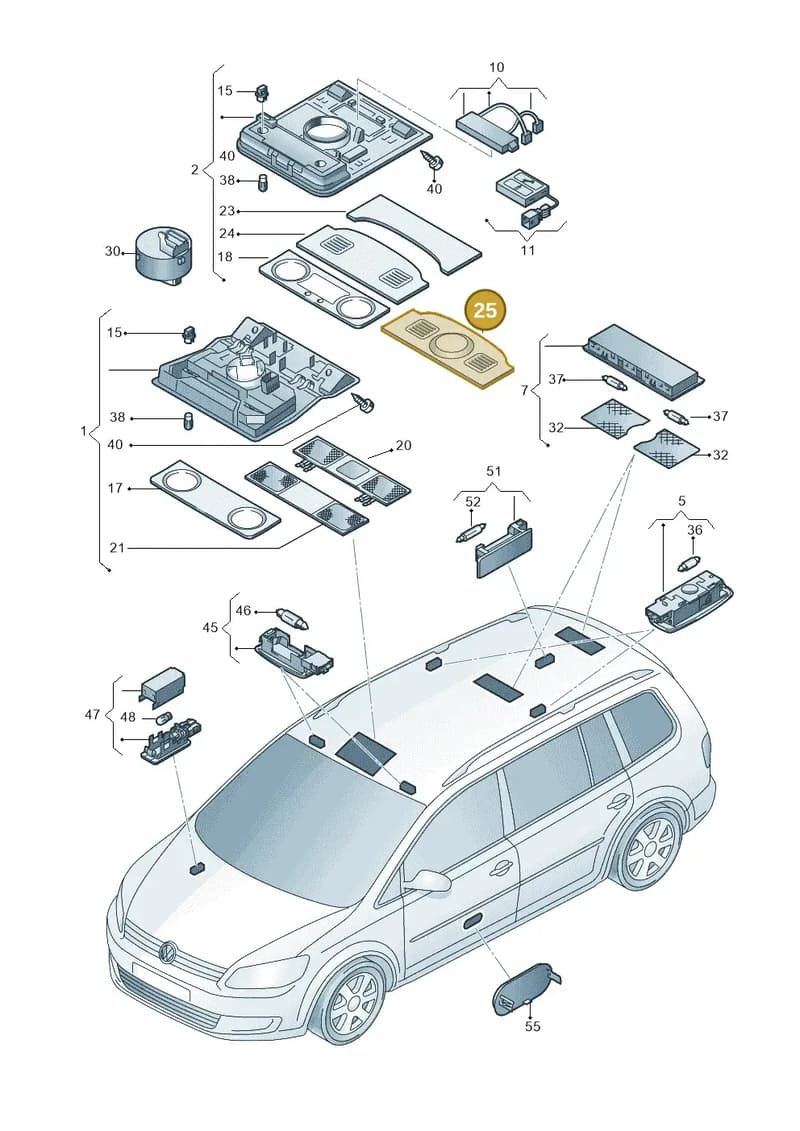 1K8947133J82V — Volkswagen Touran 2.0 (2010-2015) diagram 694947000, position 25