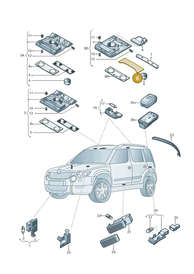 1K8947133WNI — Skoda Yeti (2013-2017) diagram 666947000, position 6