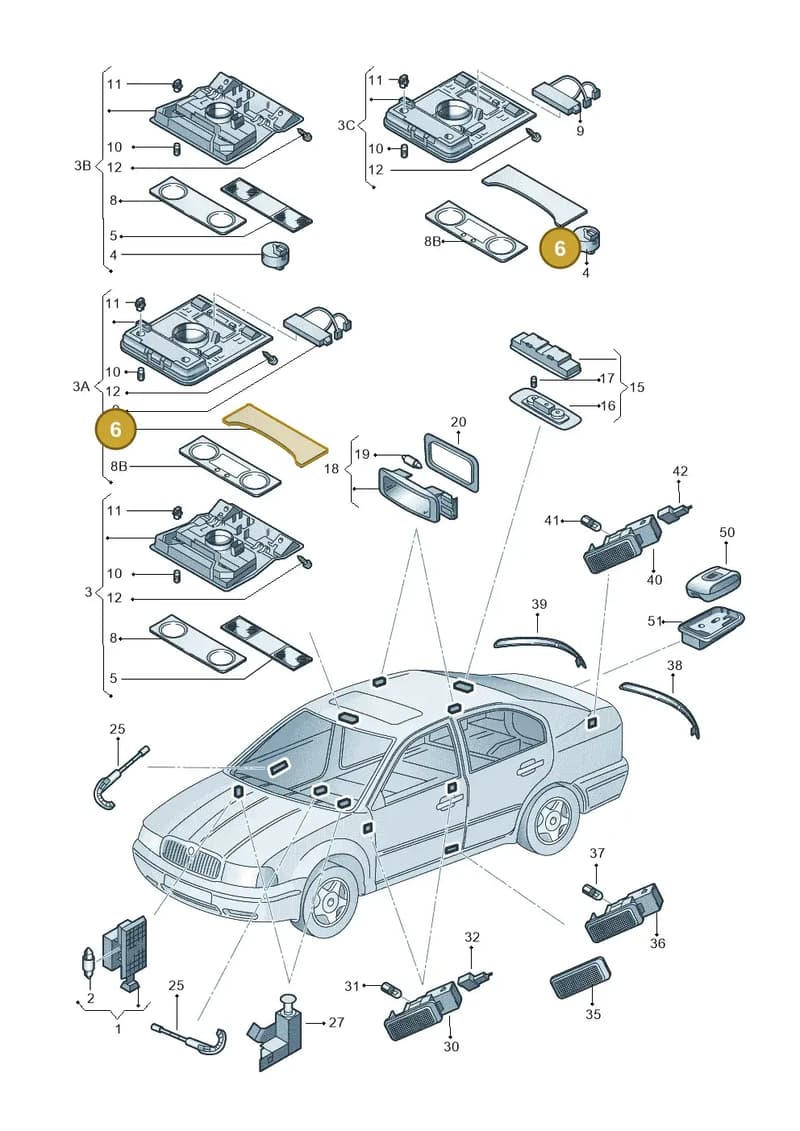 1K8947133WNI — Skoda Octavia (2012-2017) diagram 753947000, position 6