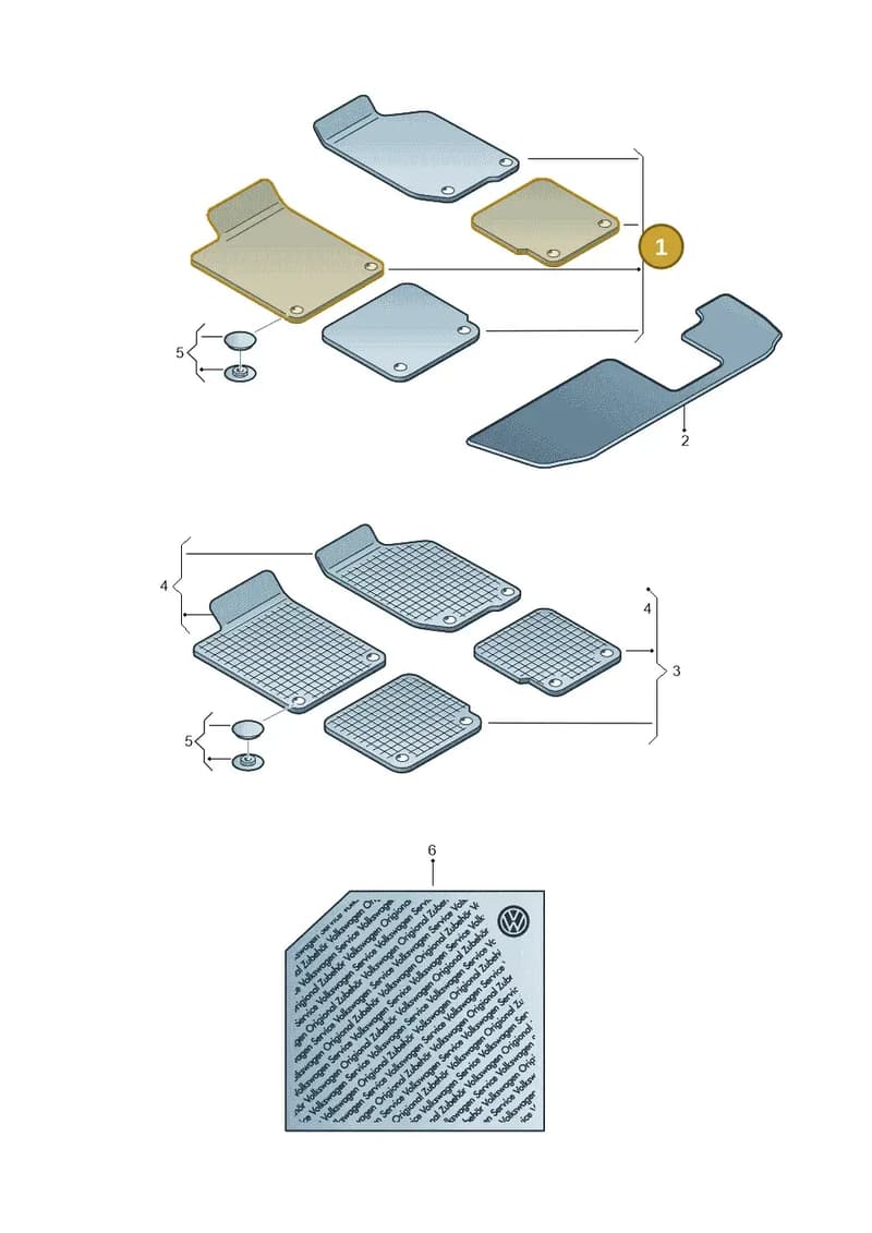 1K9065111 — Volkswagen Taos 1.4 (2021-2023) diagram 833061010, position 1