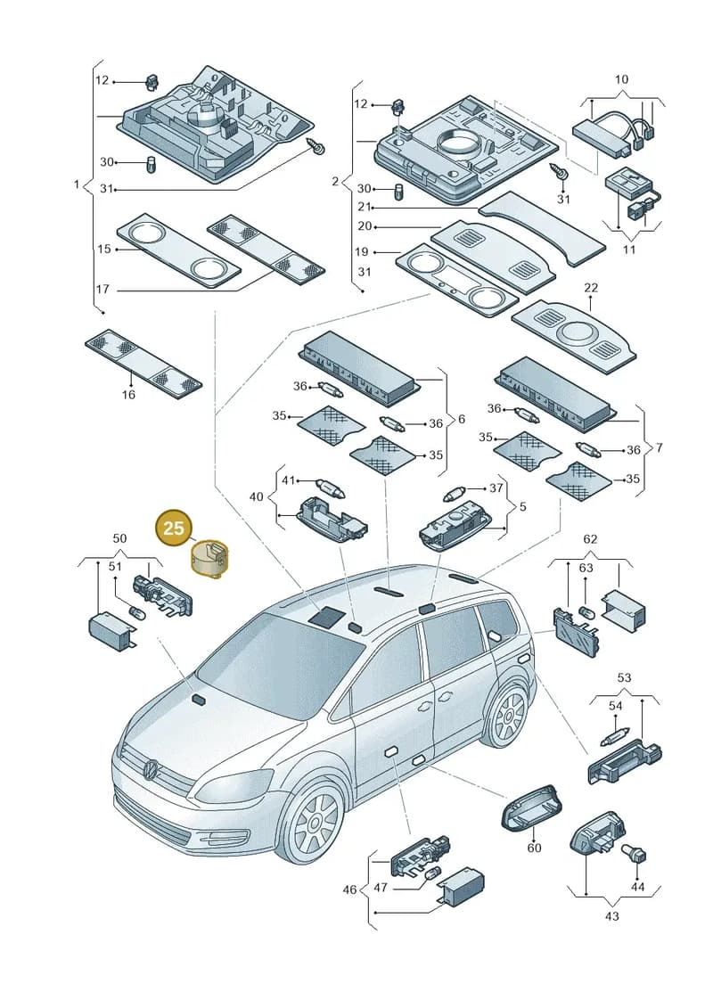 1K9959561YBD — Volkswagen Sharan (2015-2022) diagram 689947000, position 25