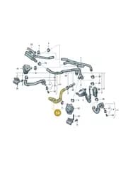 1N3121449B Volkswagen Coolant Hose