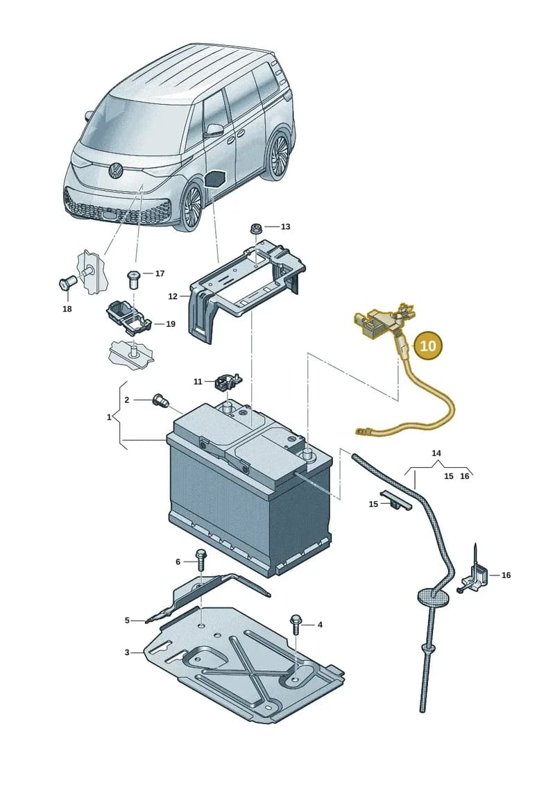 1N3915181A — Volkswagen ID. Buzz (2022-2025) diagram 15a915010, position 10