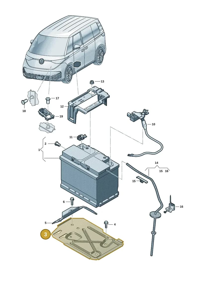1N3915333B — Volkswagen ID. Buzz (2022-2025) diagram 15a915010, position 3
