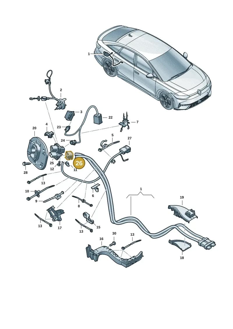 1N3972509 — SEAT CUPRA Tavascan (2023-) diagram 14b970150, position 26