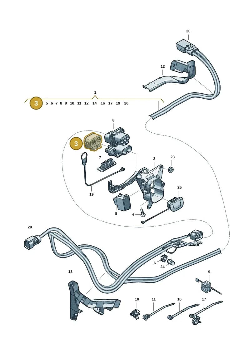 1N3972509 — Skoda Kodiaq (2024-2024) diagram 57x970150, position 3