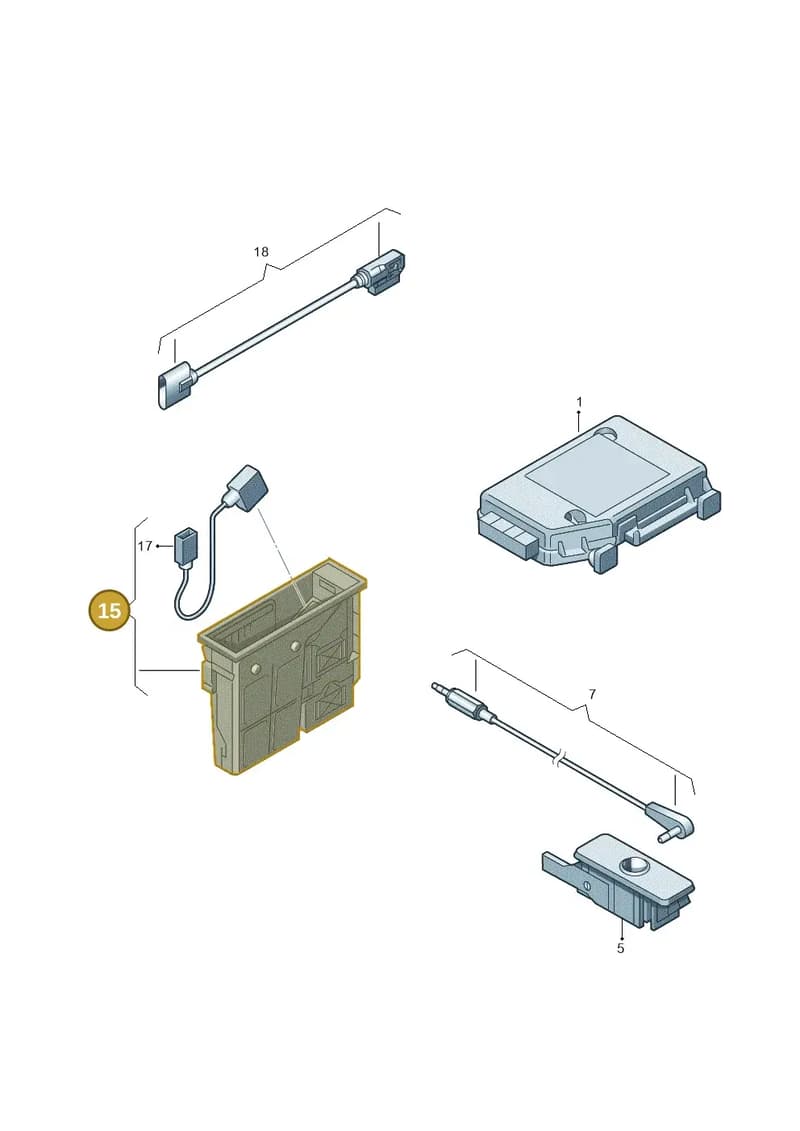 1Q0035348 — Volkswagen Tiguan (2011-2018) diagram 474035780, position 15