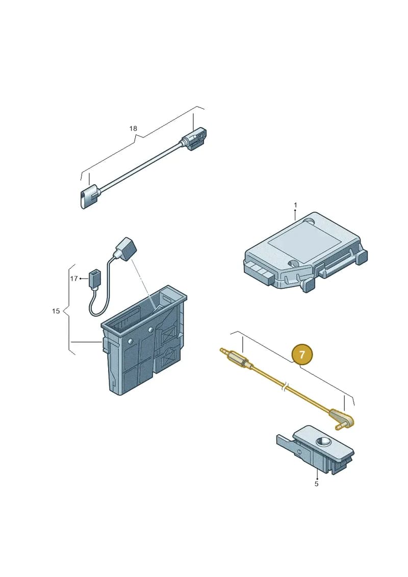 1Q0971656 — Volkswagen Tiguan (2011-2018) diagram 474035780, position 7