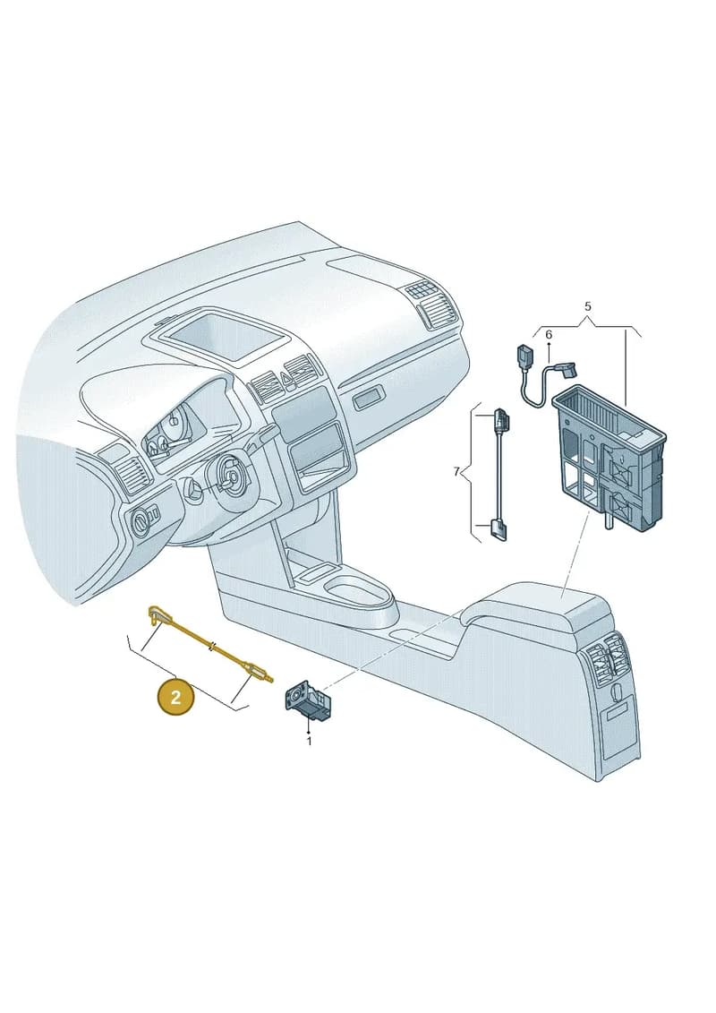 1Q0971656 — Volkswagen Golf Cabriolet (2011-2016) diagram 694035780, position 2