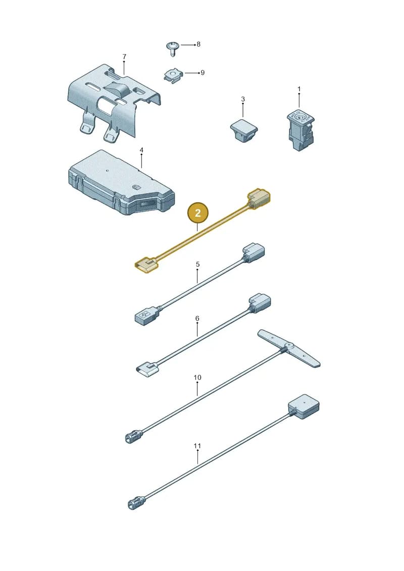 1Q0971656 — Volkswagen Jetta (2013-2014) diagram 715035780, position 2