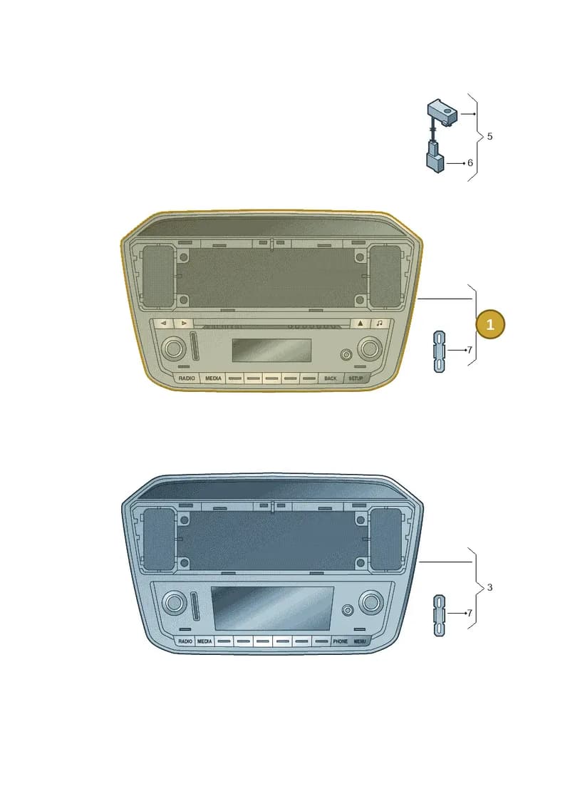 1S0035867ATAI — Volkswagen up! (2016-2023) diagram 892035000, position 1
