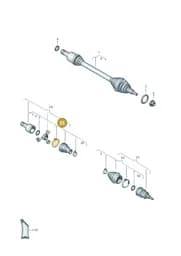 1S0498201D Volkswagen Joint Protective Sleeve with Assembly Parts