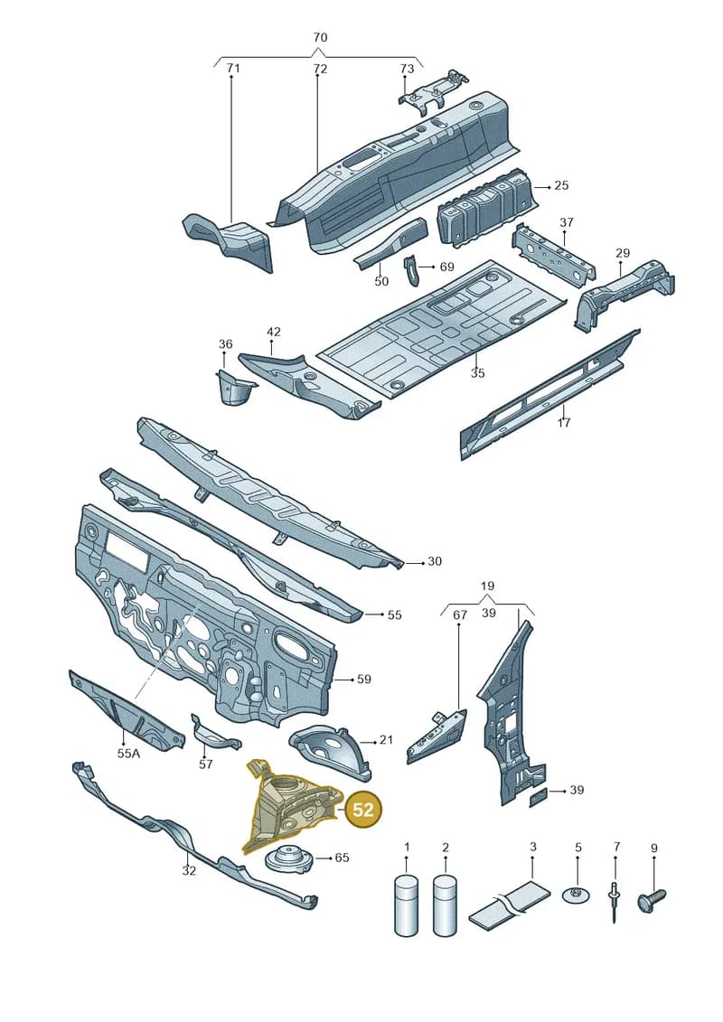 1S0805116B — SEAT Mii (2011-2019) diagram 723802000, position 52