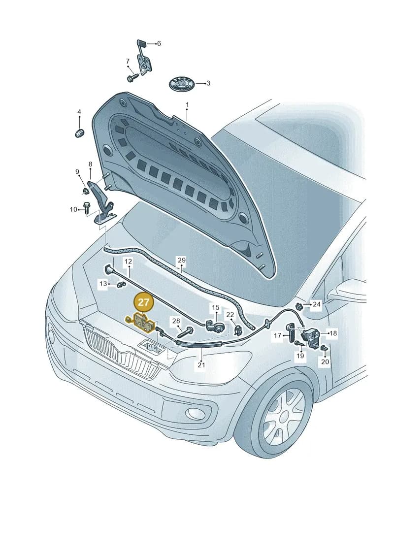 1S0823509D — Skoda Citigo (2011-2019) diagram 727823000, position 27